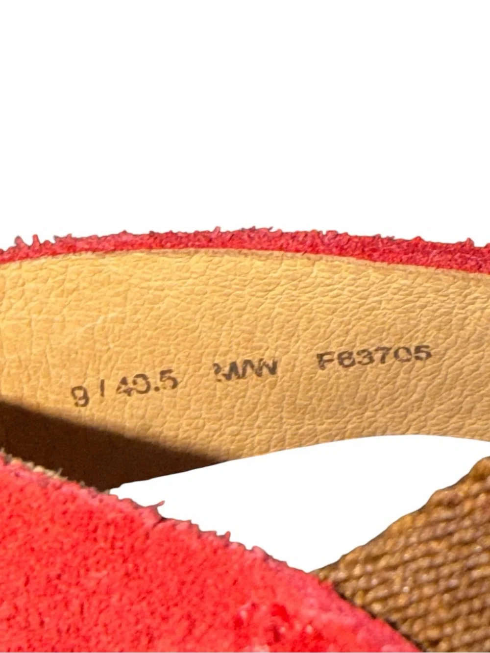Born Meade Red Suede Espadrille Women's Size 9